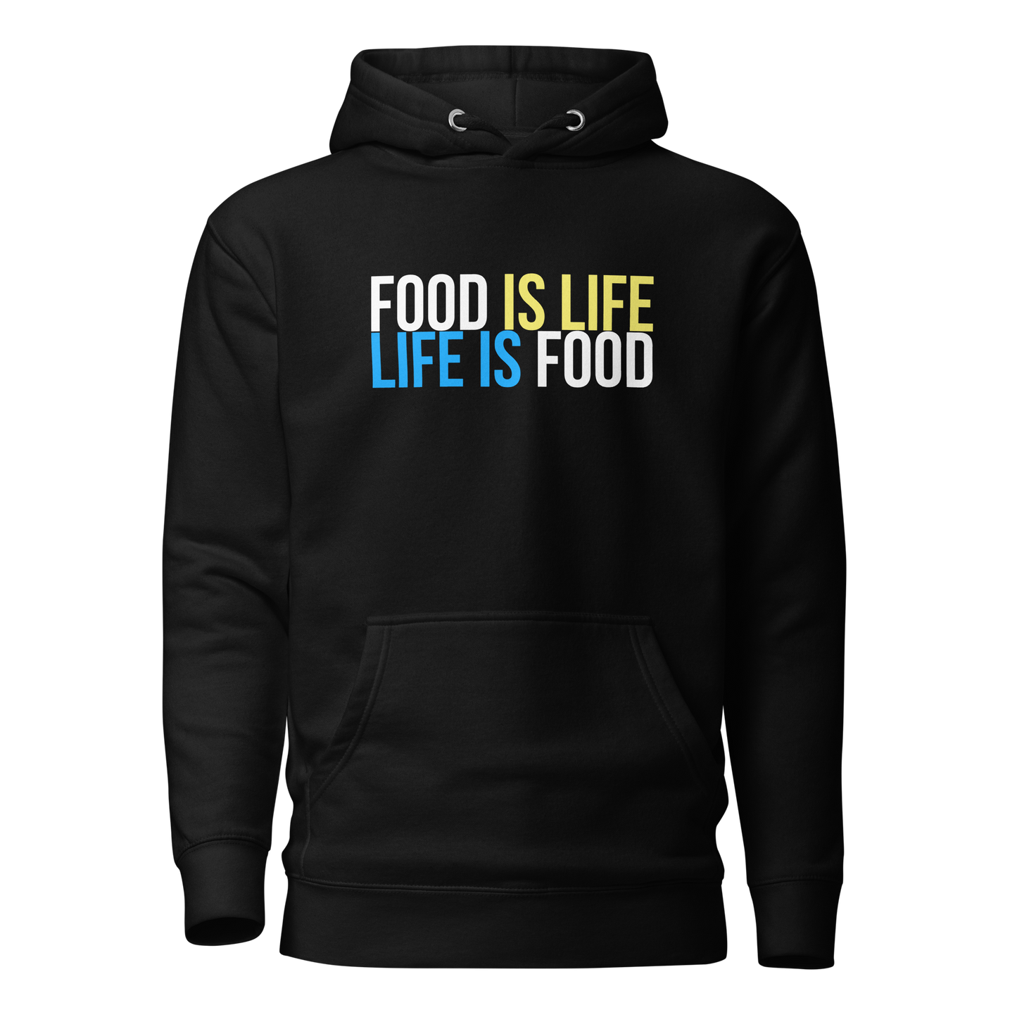 “Food Is Life. Life Is Food” Unisex Relaxed Hoodie